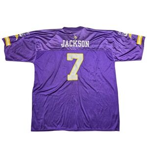 Minnesota Vikings Jackson #7 Reebok NFL Jersey Mens 2XL Football Sports Game Day